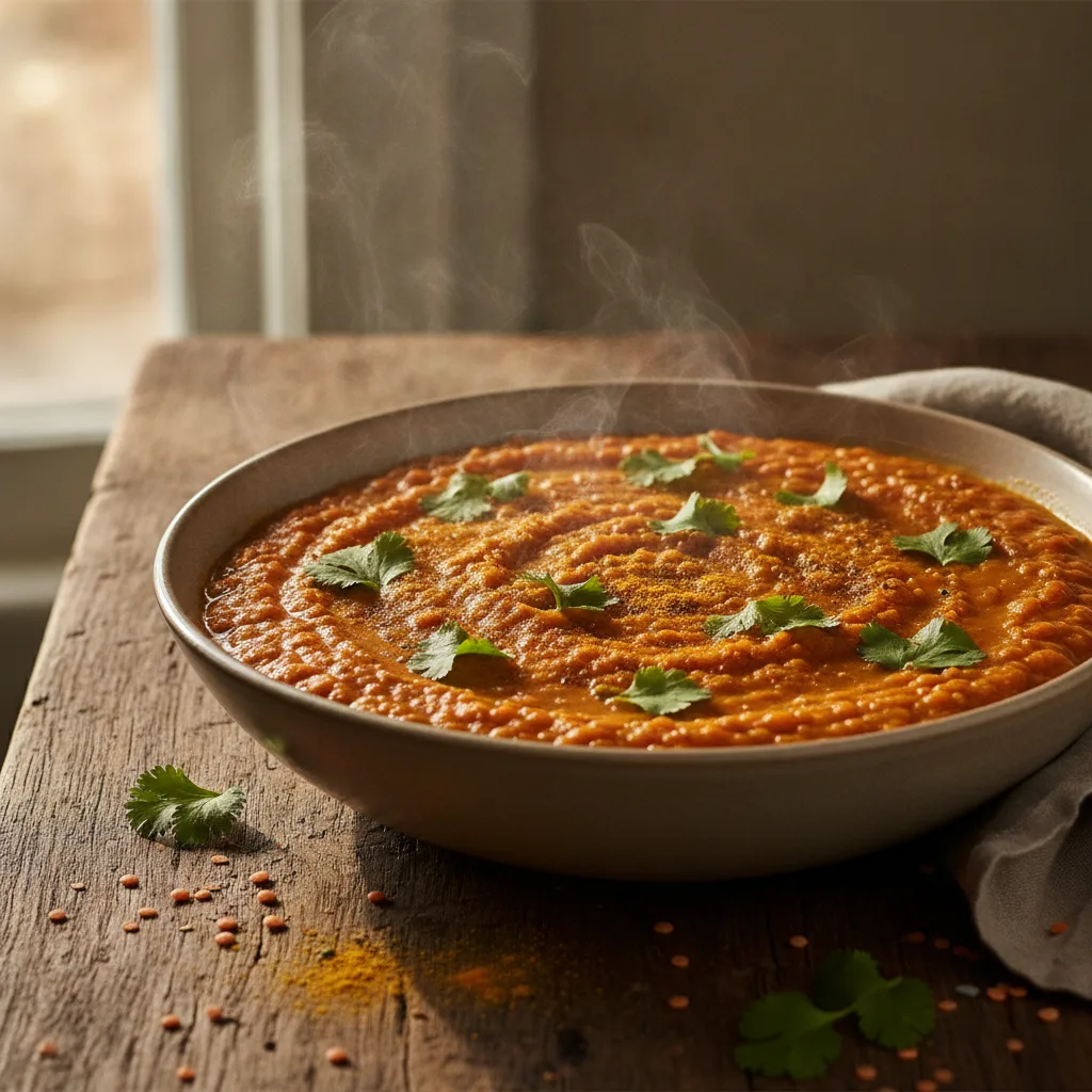 Dahl lentilles corail épicé | recette lentilles perte de poids - recette lentilles perte poids dahl